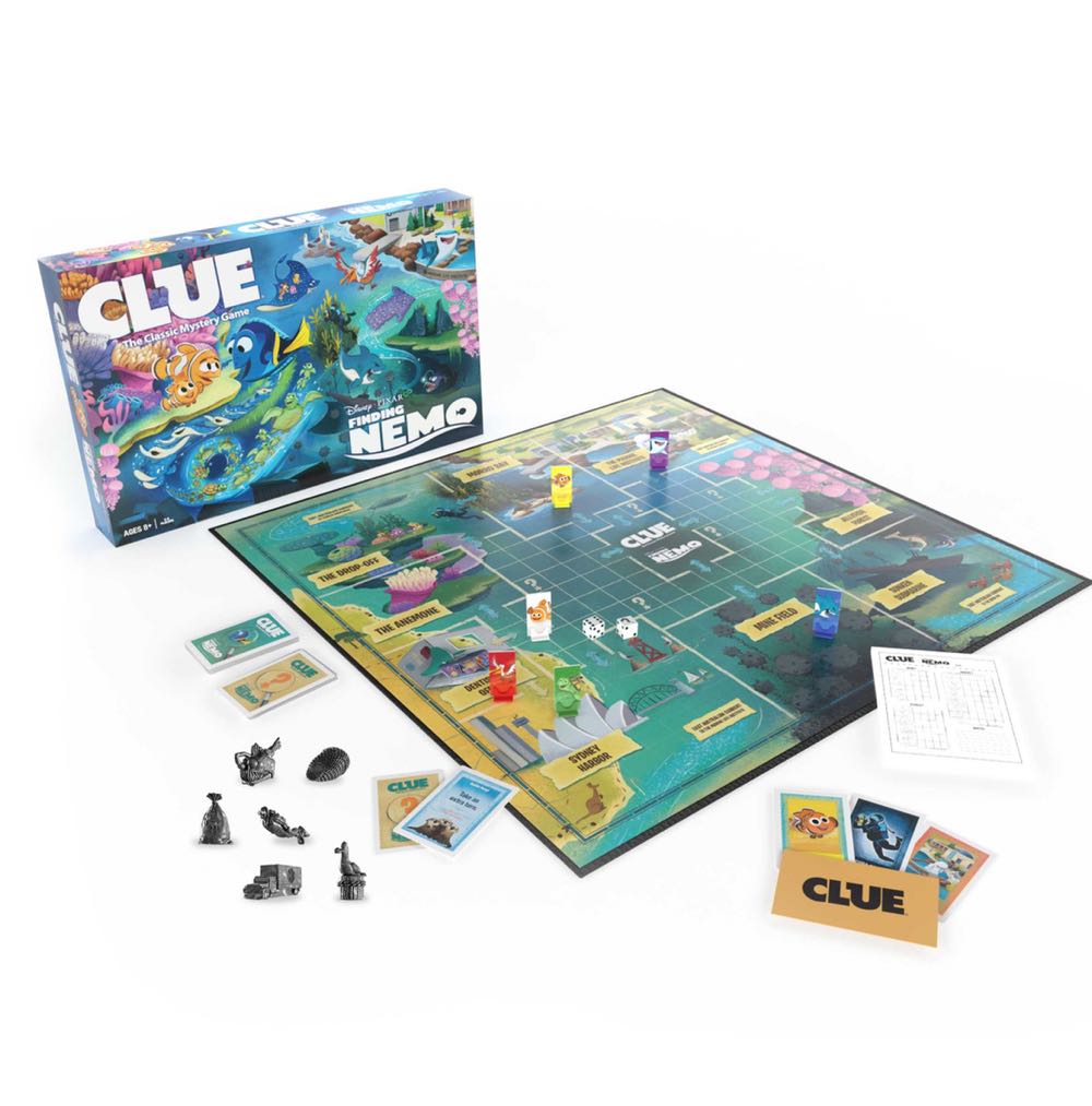 CLUE® FINDING NEMO Edition  (2-6) board game collectible [Barcode 700304156266] - Main Image 2