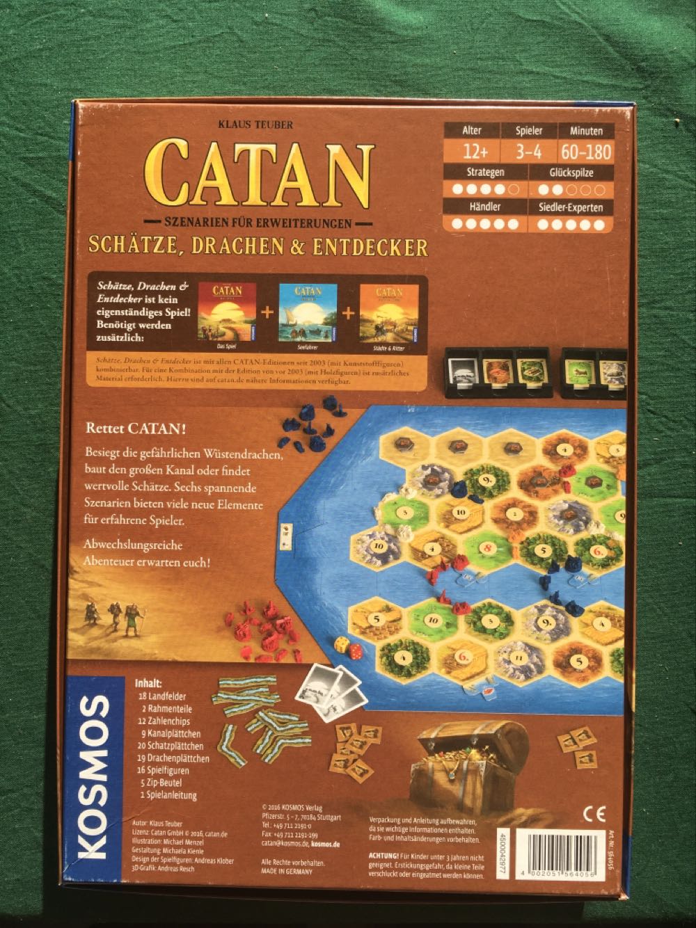 CATAN - Schätze, Drachen & Entdecker Erweiterung  (3-4) board game collectible [Barcode 4002051564056] - Main Image 2