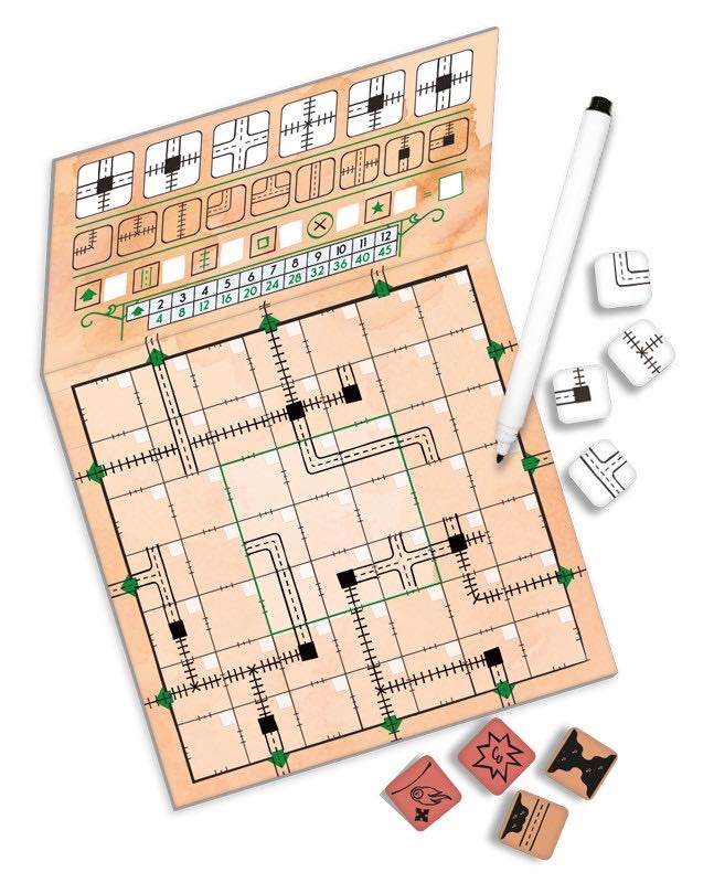 Railroad Ink - Edition Knallrot  (1-6) board game collectible [Barcode 4015566600683] - Main Image 2