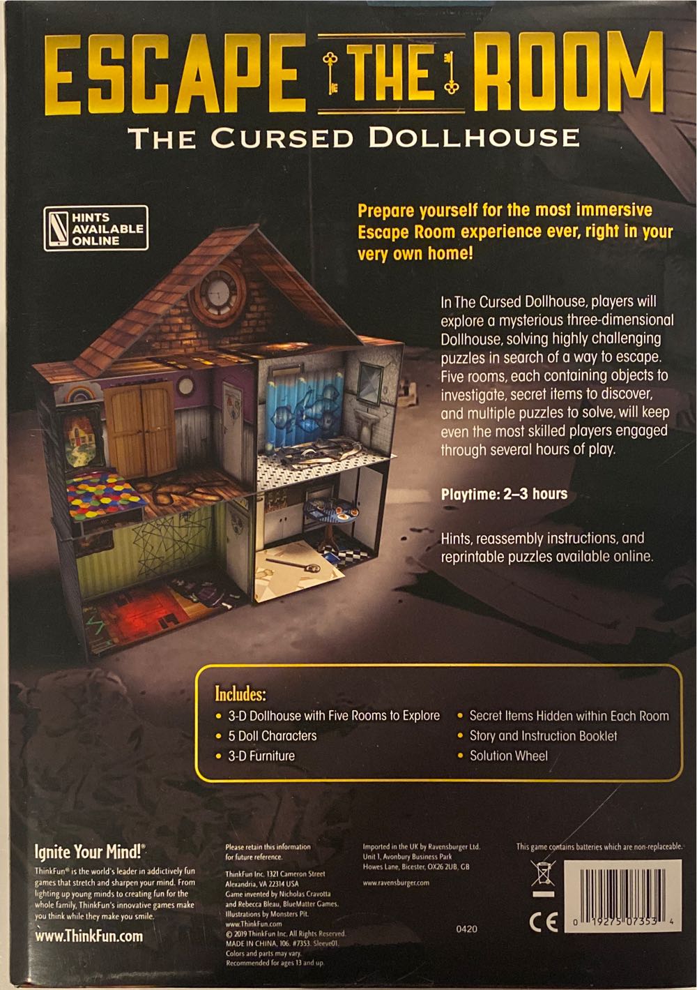 Escape The Room: The Cursed Dollhouse  (1-4) board game collectible - Main Image 2