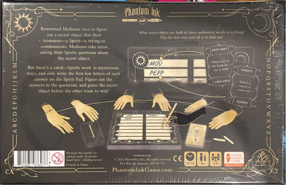 Phantom Ink  (4-8) board game collectible [Barcode 751565976476] - Main Image 2