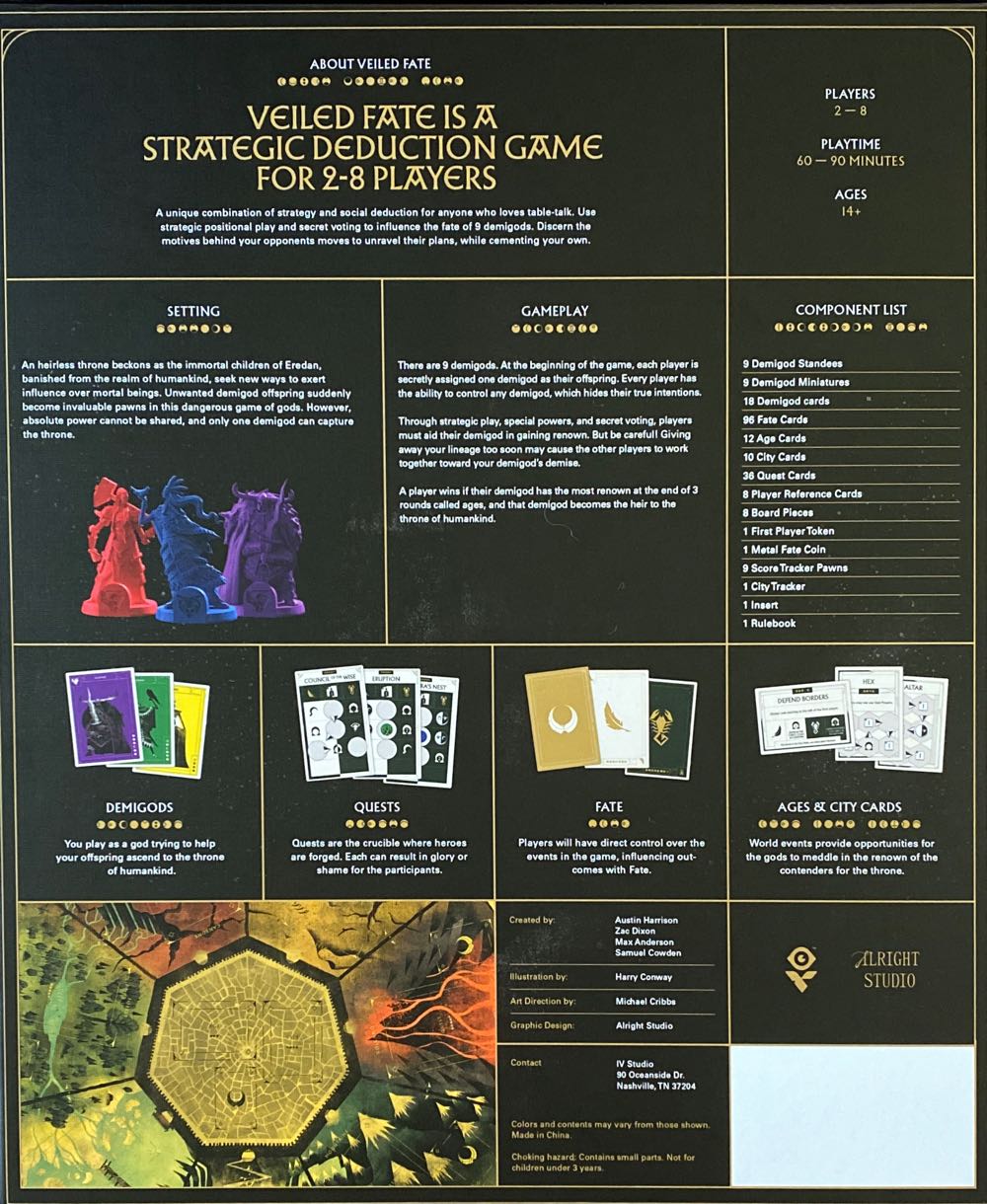 Veiled Fate  (2-8) board game collectible [Barcode 850025725019] - Main Image 2