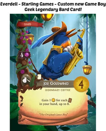 Everdell: Jor Goldwing / Game Boy Geek Promo  board game collectible - Main Image 3