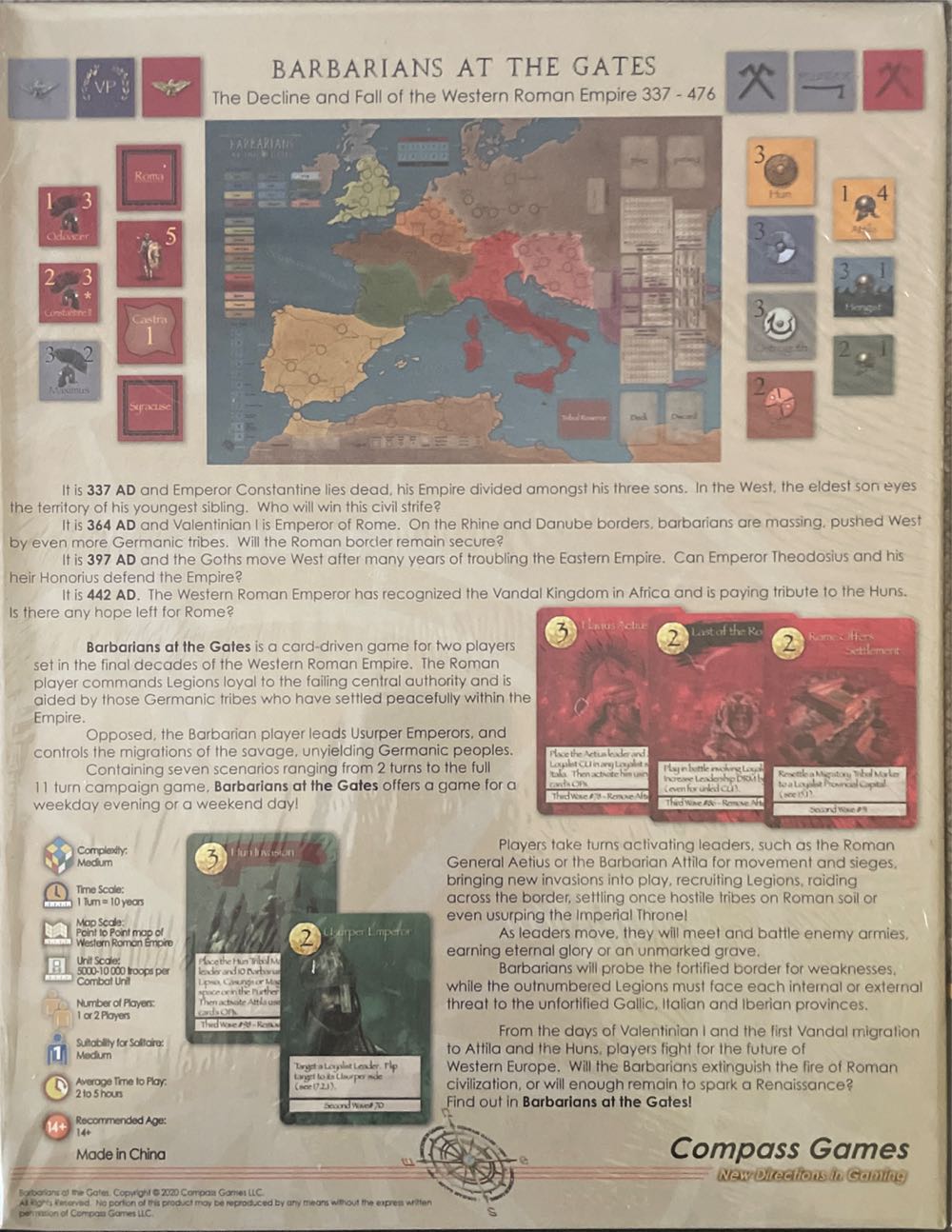 Barbarians At The Gates  (1-2) board game collectible - Main Image 2