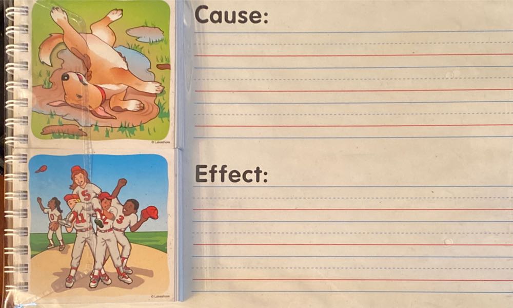 Cause And Effect Wipe And Write Flip Book  board game collectible [Barcode 004433000071] - Main Image 2