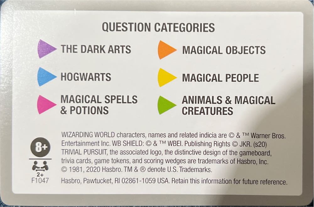 Trivial Pursuit Harry Potter  (2+) board game collectible - Main Image 3