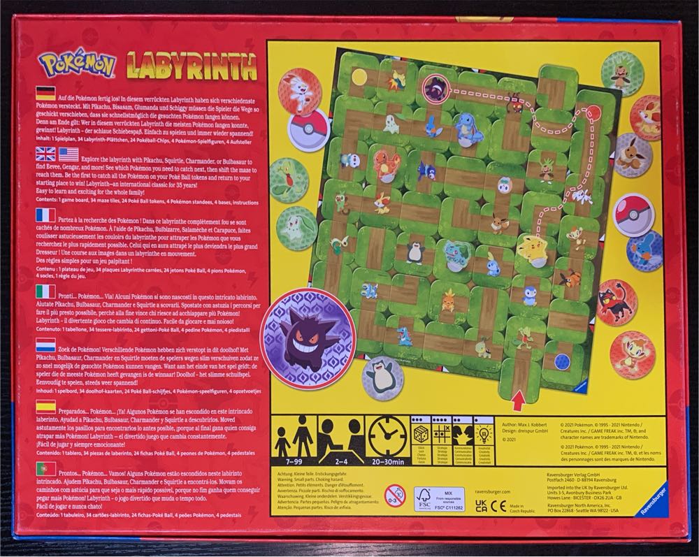 Labyrinth: Pokemon  (2-4) board game collectible [Barcode 4005556269495] - Main Image 2