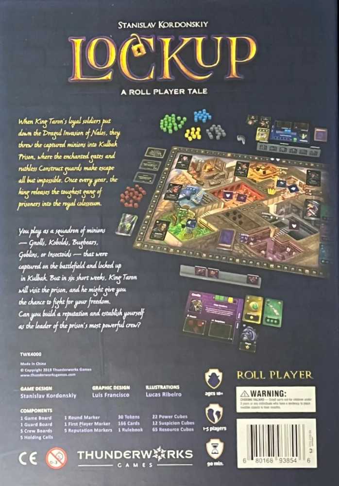 Lockup: A Roll Player Tale  (1-5) board game collectible - Main Image 2