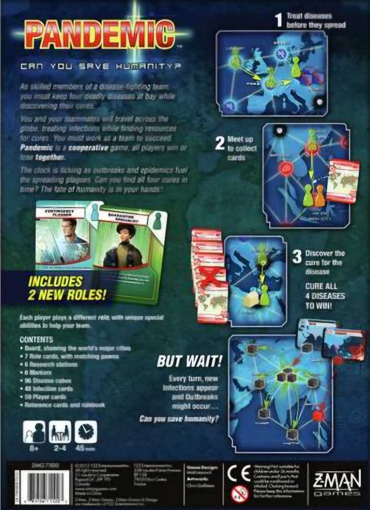 Pandemic  (2-4) board game collectible - Main Image 2