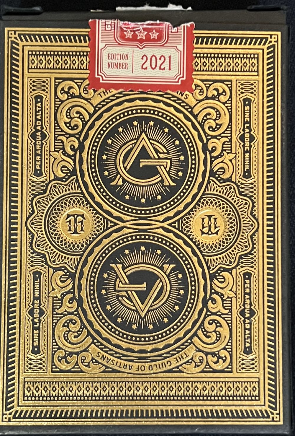 “Artisans” (Black Edition) - Theory11 Playing Card Deck  (1+) board game collectible [Barcode 702921431801] - Main Image 2