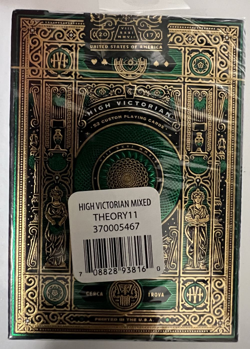High Victorian Green Playing Cards  board game collectible [Barcode 702921432204] - Main Image 3