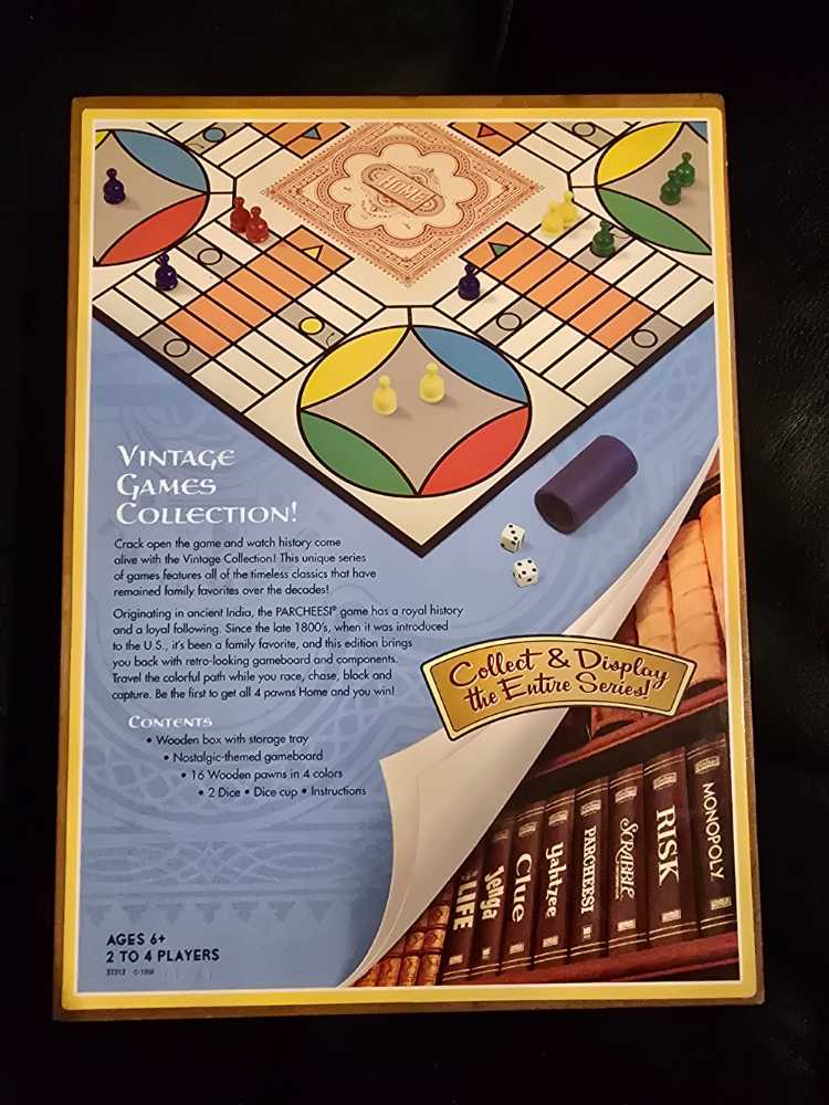Parcheesi Vintage Game Collection  (2-4) board game collectible [Barcode 653569665014] - Main Image 2