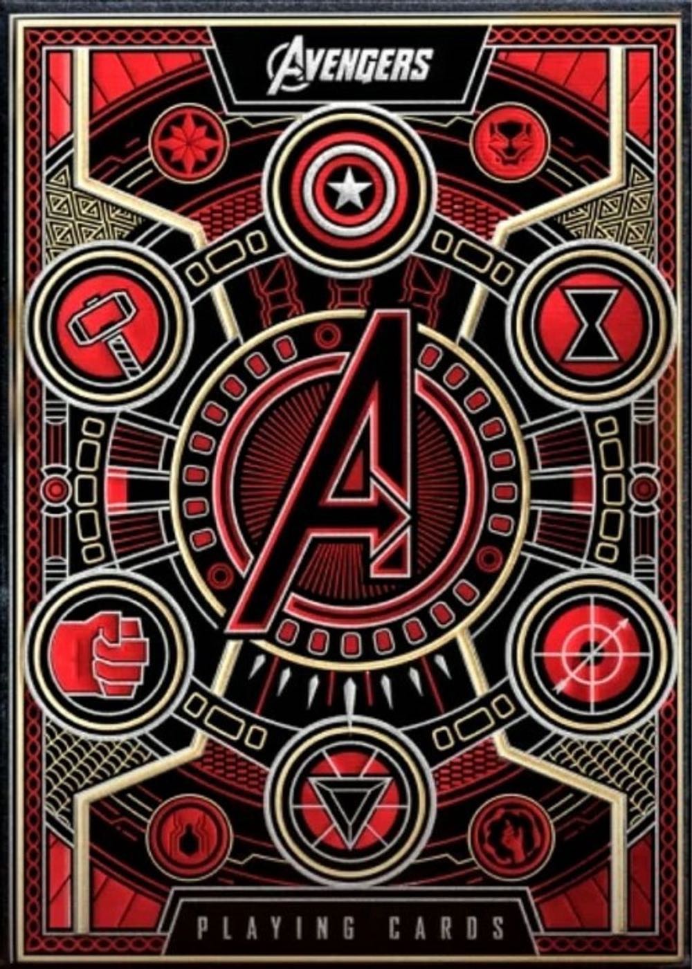 Avengers Playing Cards Red  board game collectible - Main Image 2