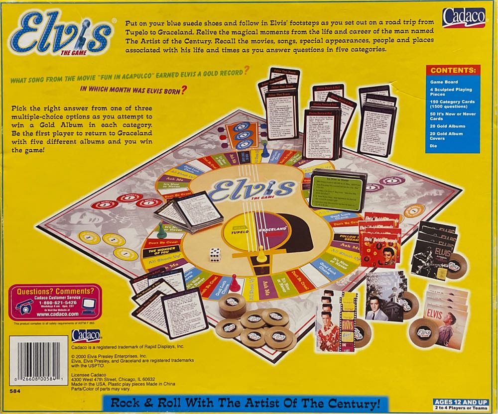 Elvis: The Game  (2-4) board game collectible [Barcode 026608005841] - Main Image 2