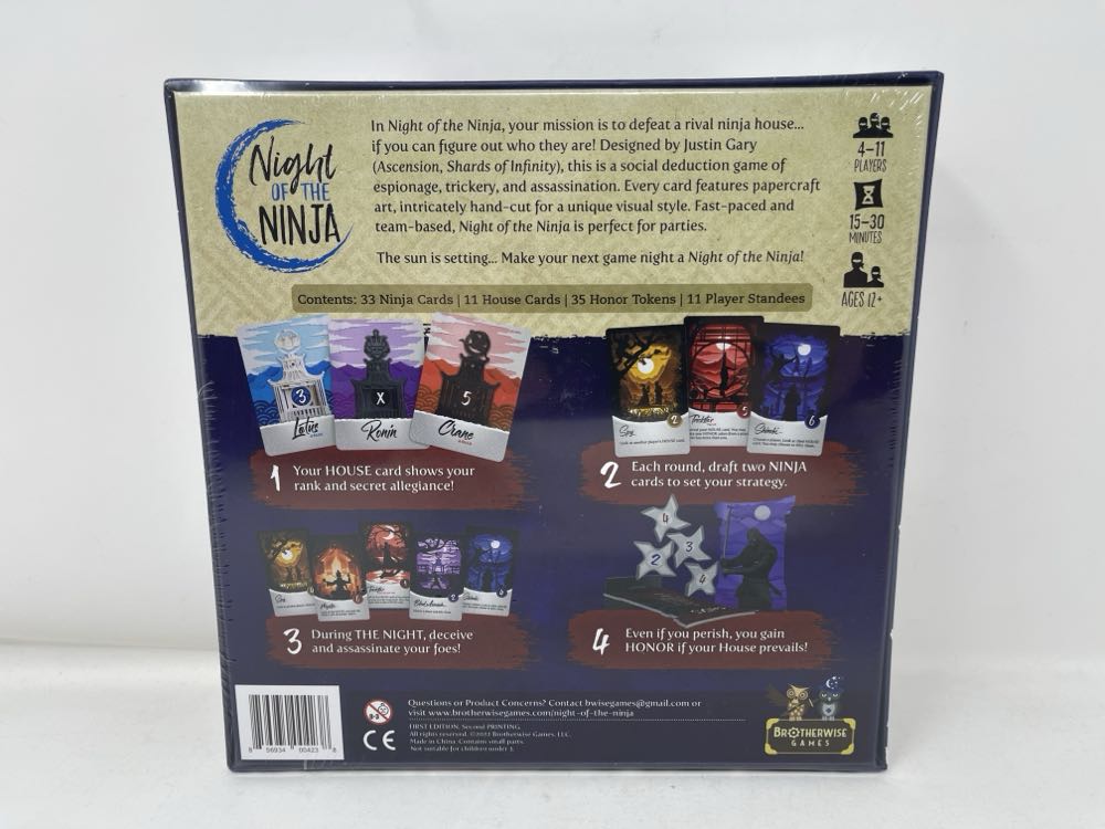 Night Of The Ninja  (11) board game collectible [Barcode 856934004238] - Main Image 2