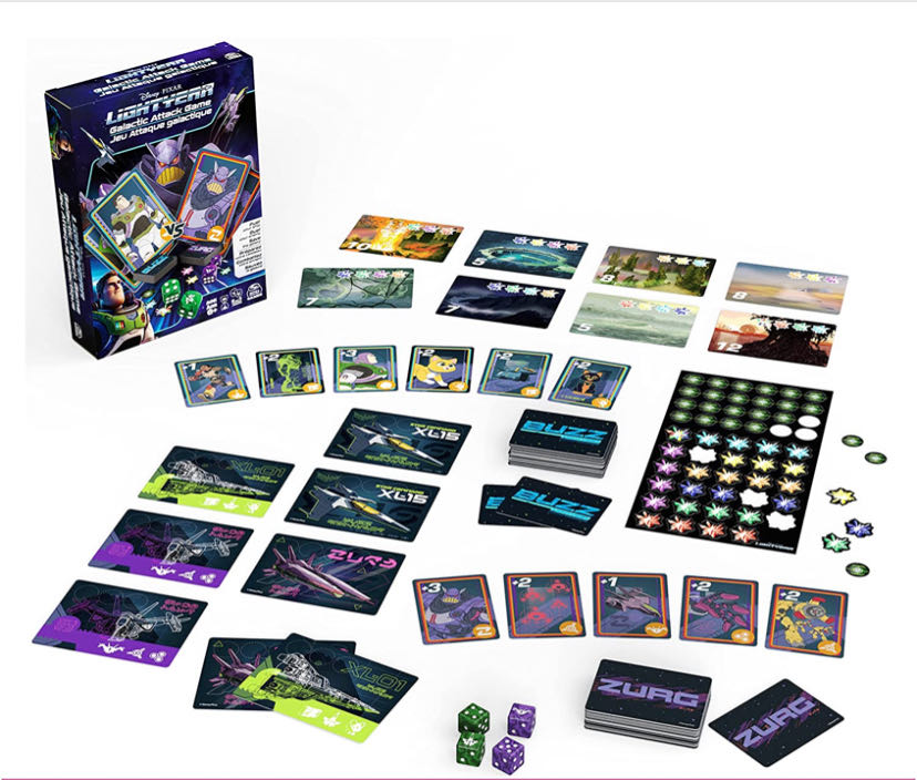 Lightyear: GALACTIC ATTACK Game  (2 or 4) board game collectible [Barcode 778988435069] - Main Image 2