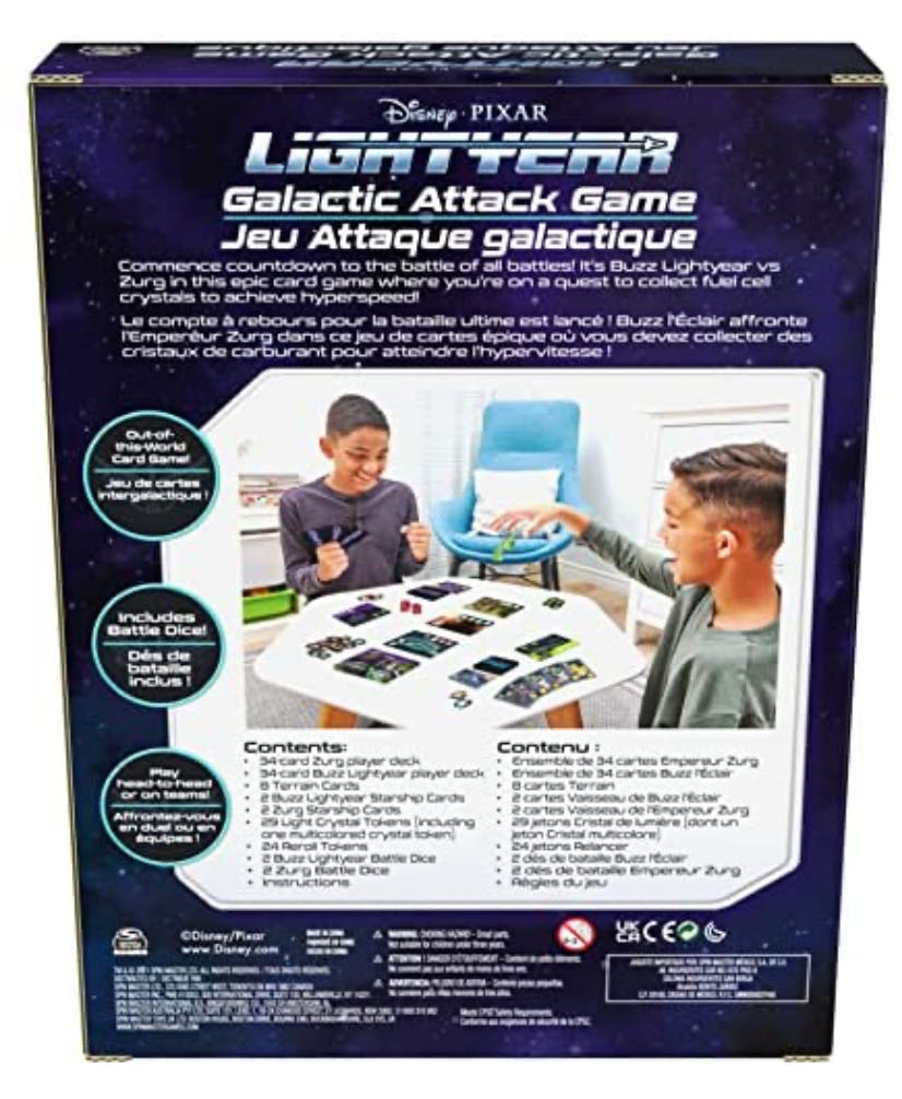 Lightyear: GALACTIC ATTACK Game  (2 or 4) board game collectible [Barcode 778988435069] - Main Image 3