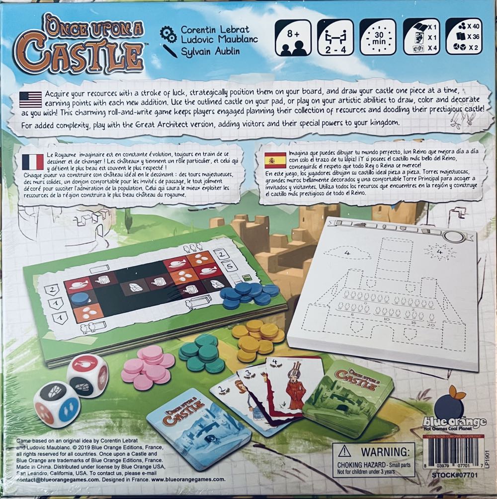 Once Upon A Castle  (2-4) board game collectible [Barcode 803979077017] - Main Image 2
