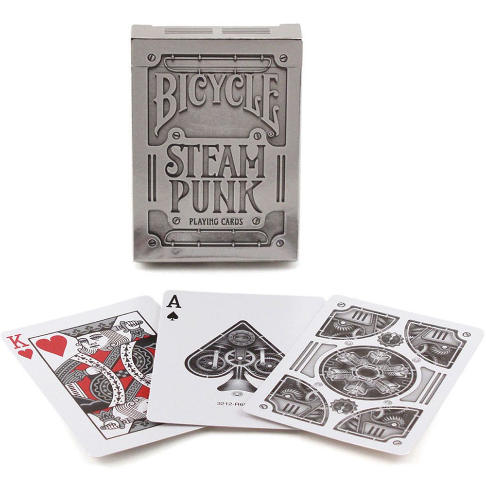 Bicycle Steam Punk Silver Playing Cards  board game collectible [Barcode 073854019900] - Main Image 2