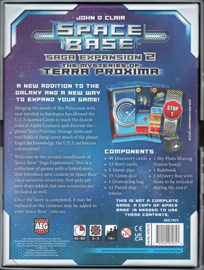 Space Base: The Mysteries Of Terra Proxima  (2-5) board game collectible [Barcode 729220070753] - Main Image 2