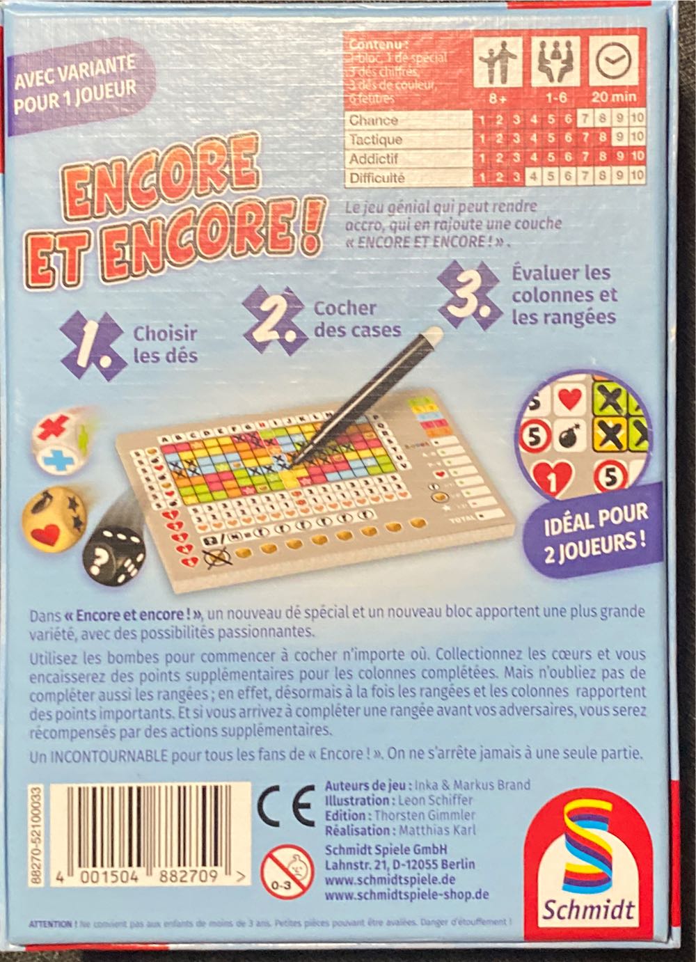 Encore Et Encore!  (1-6) board game collectible [Barcode 4001504882709] - Main Image 2