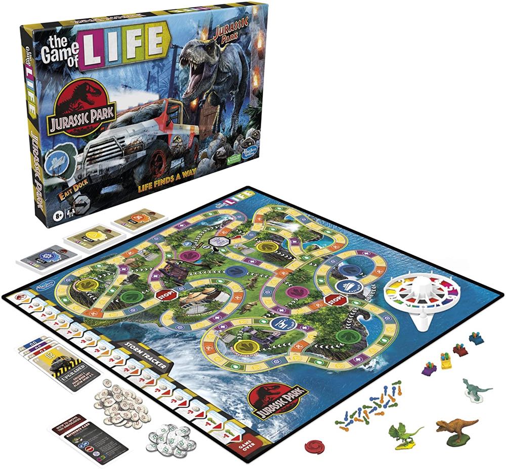 The GAME of LIFE: JURASSIC PARK Edition  (2-4) board game collectible [Barcode 195166164854] - Main Image 2