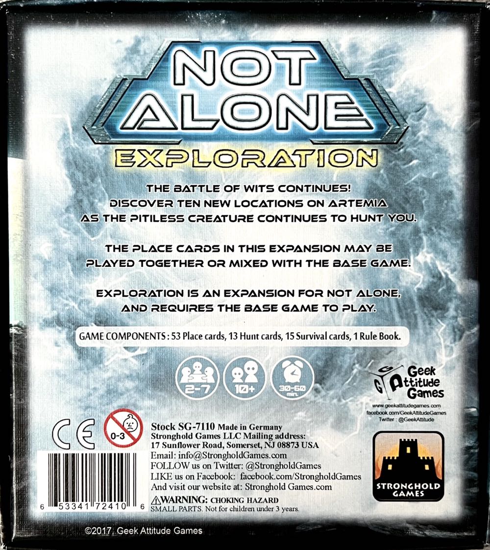Not Alone: Exploration  (2-7) board game collectible [Barcode 653341724106] - Main Image 2