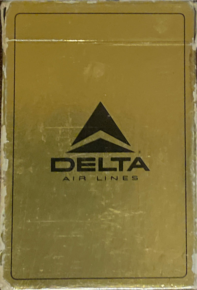 Delta Airlines Playing Cards - Gold Box - Washington  board game collectible - Main Image 2