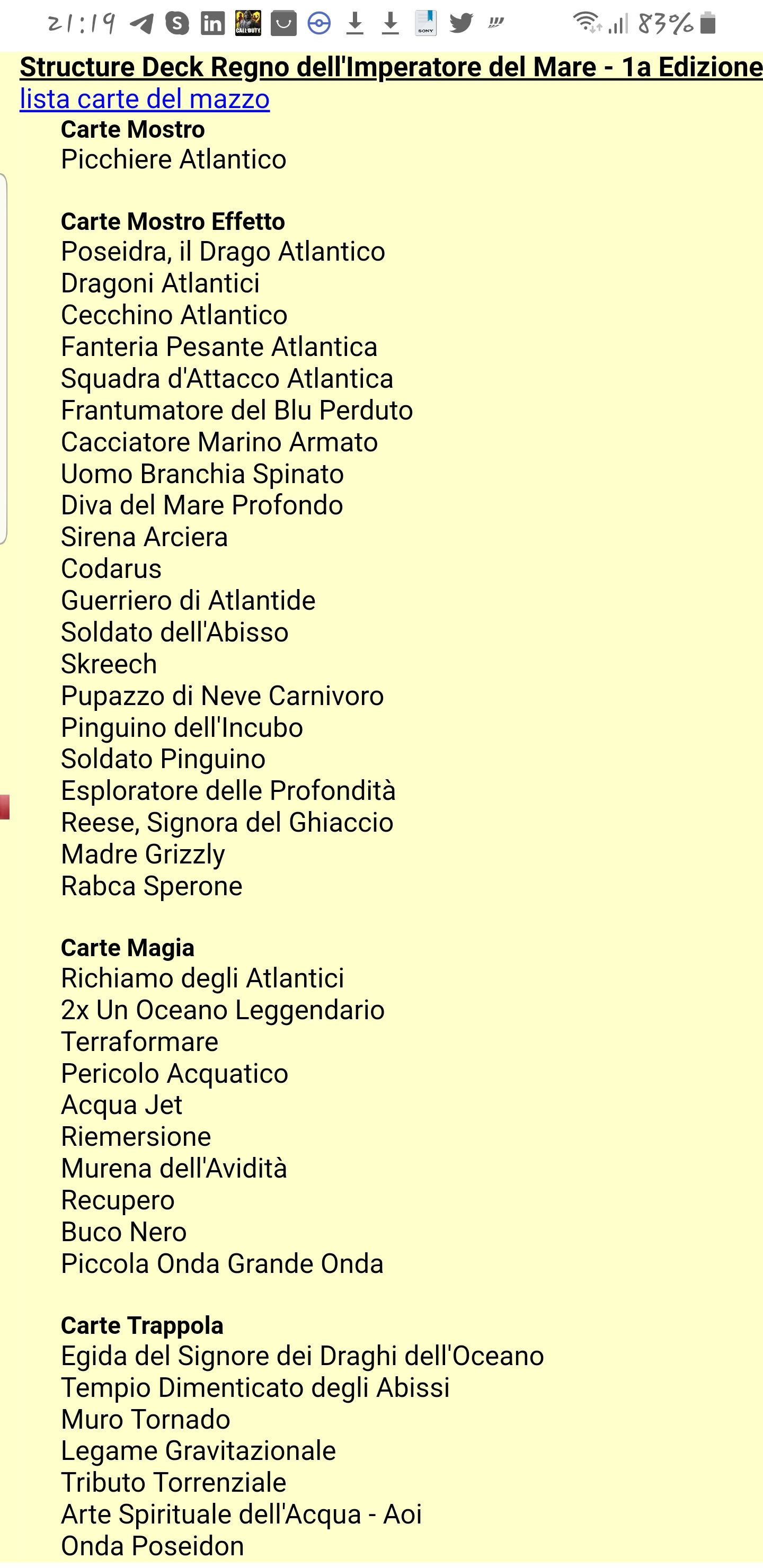 Yu-Gi-Oh Deck Regno Dell’Imperatore Del Mare  board game collectible - Main Image 2