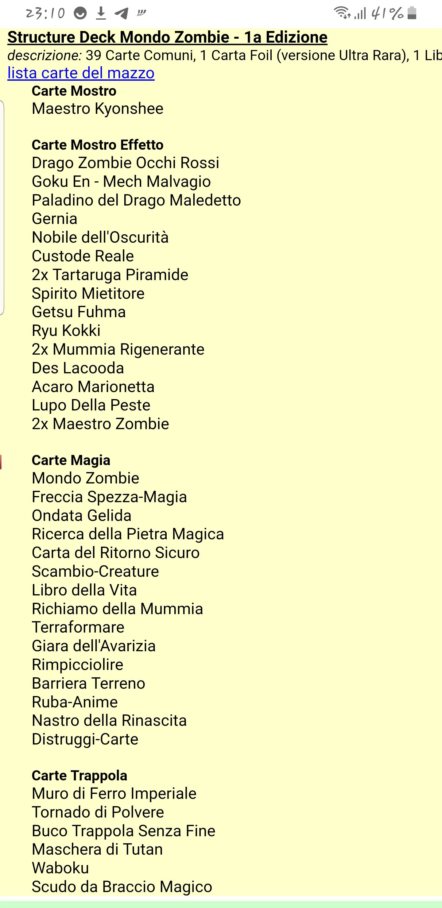 Yu-Gi-Oh Deck Mondo Zombie  board game collectible - Main Image 2