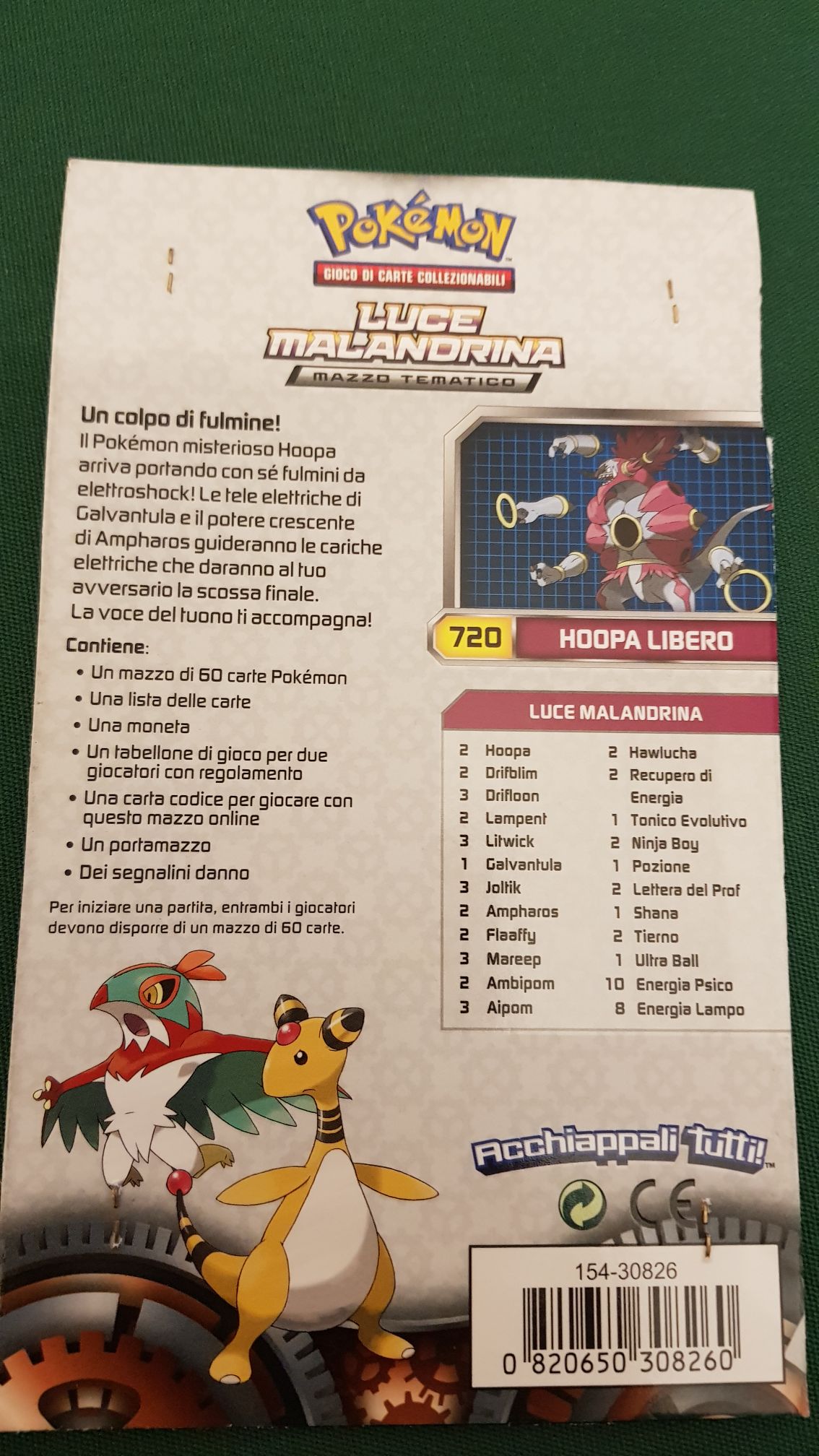 Pokemon Deck XY Vapori Accesi Luce Malandrina  board game collectible - Main Image 2