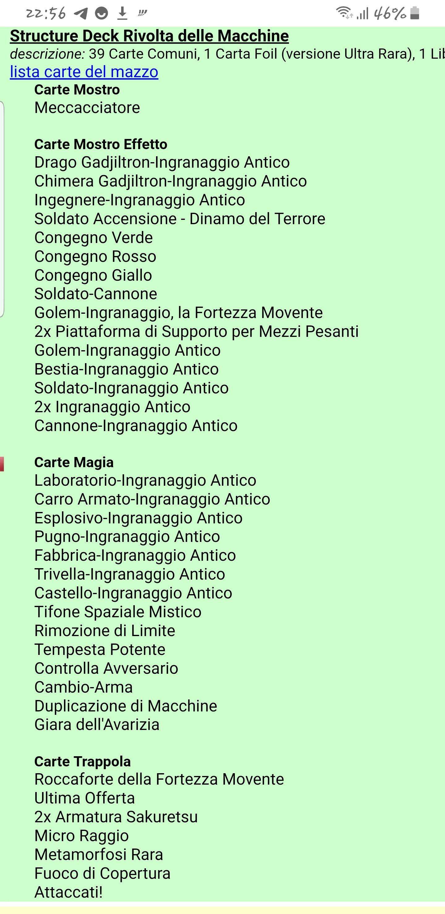 Yu-Gi-Oh Deck Rivolta Delle Macchine  board game collectible - Main Image 2