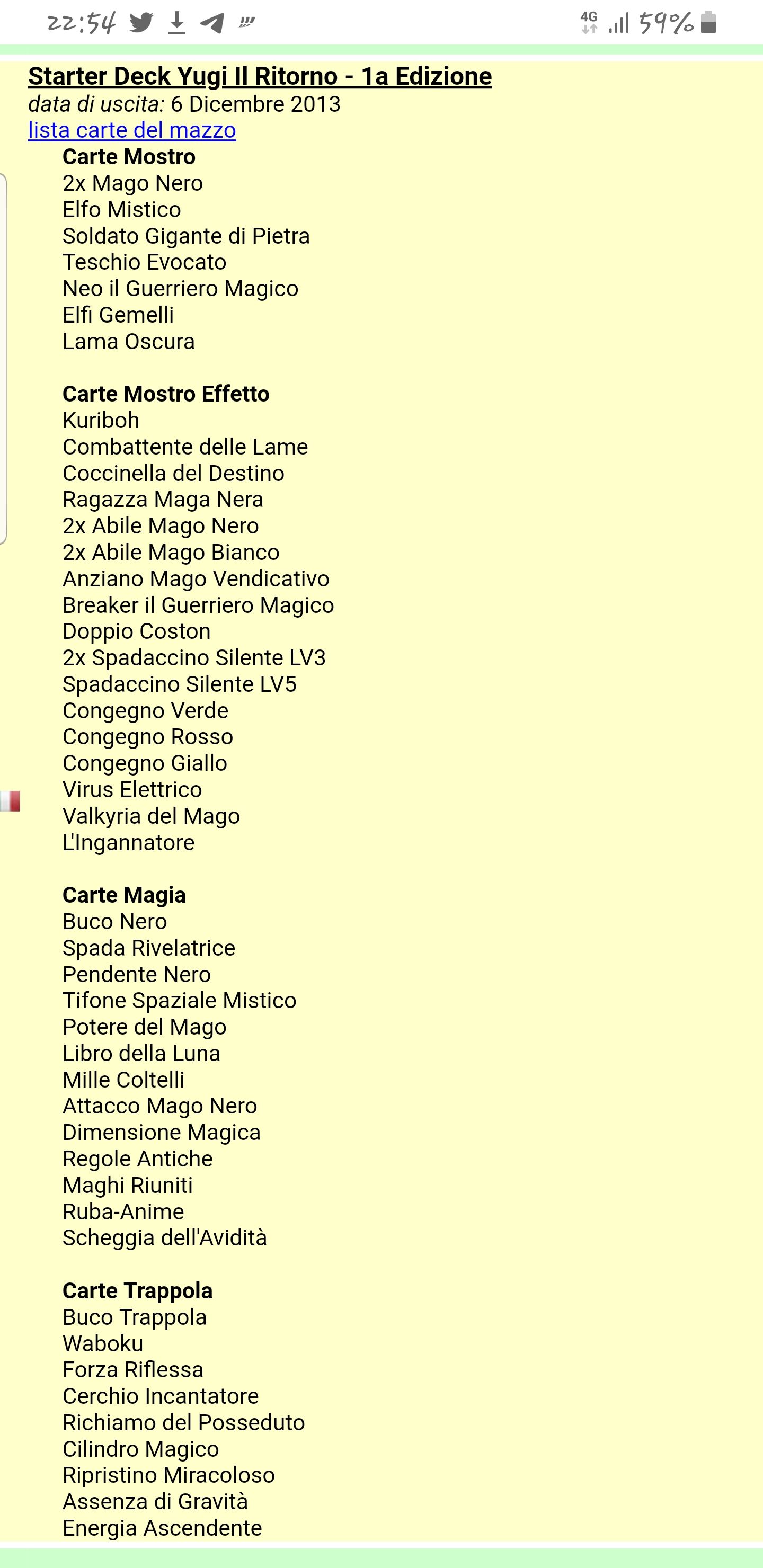 Yu-Gi-Oh Deck Yugi Il Ritorno  board game collectible - Main Image 2