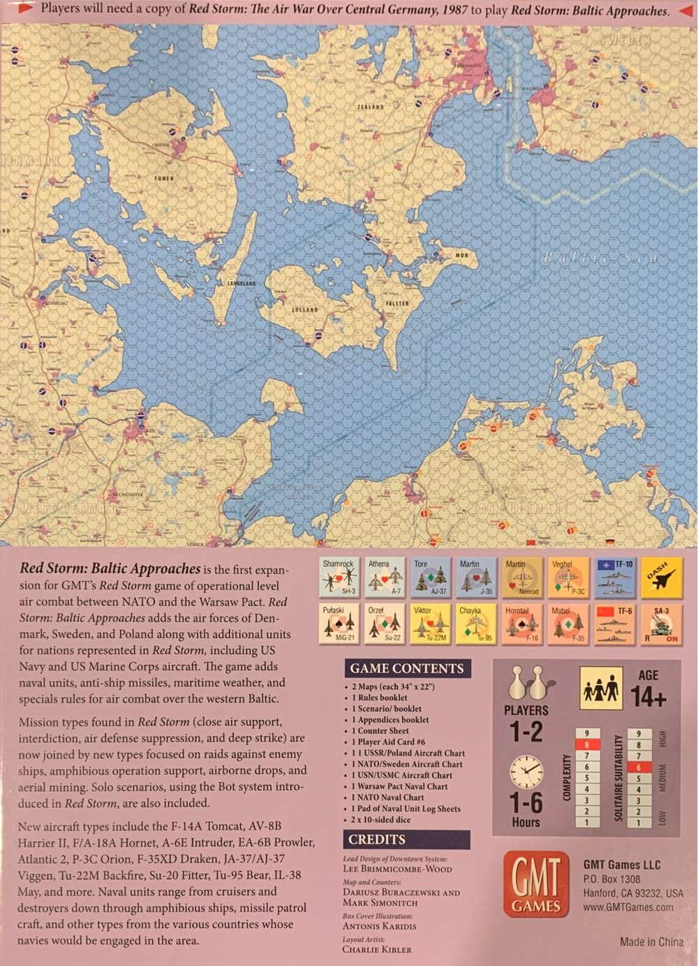 Red Storm: The Air War Over the Baltic, 1987 - Baltic Approaches  (1-2) board game collectible [Barcode 817054012244] - Main Image 2