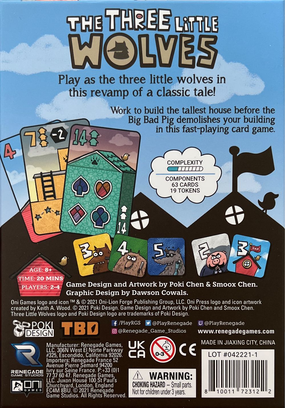 The Three Little Wolves  (2-4) board game collectible [Barcode 810011723122] - Main Image 2