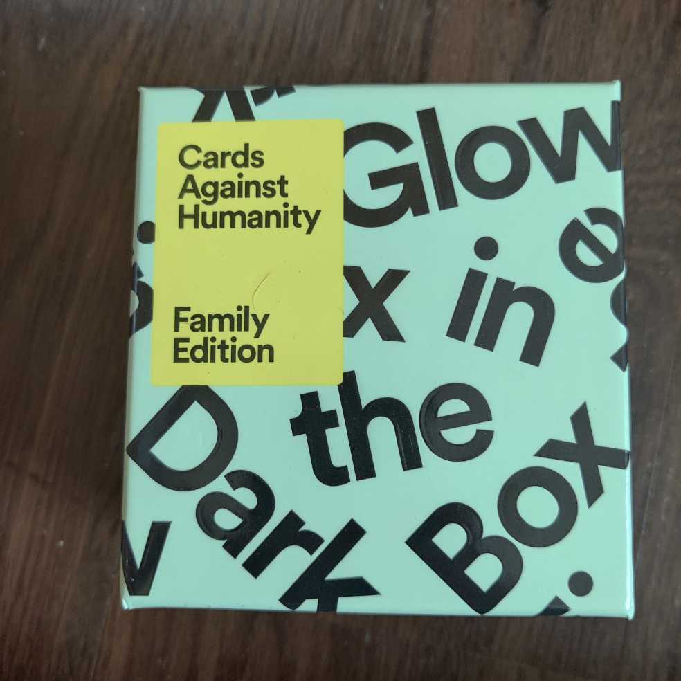 Cards Against Humanity: Family Edition Glow In The Dark  (3+) board game collectible [Barcode 817246020682] - Main Image 2