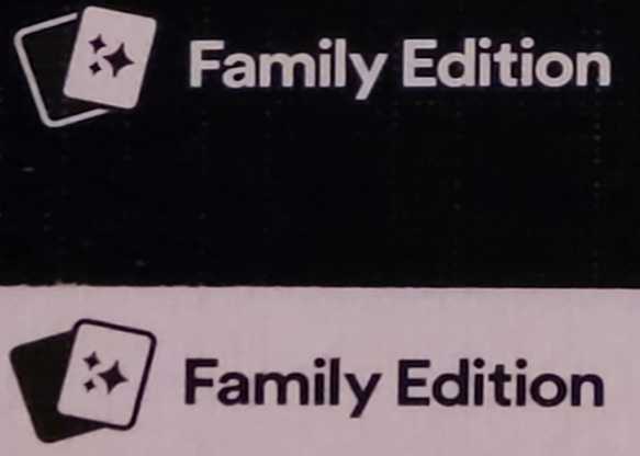 Cards Against Humanity: Family Edition Glow In The Dark  (3+) board game collectible [Barcode 817246020682] - Main Image 4