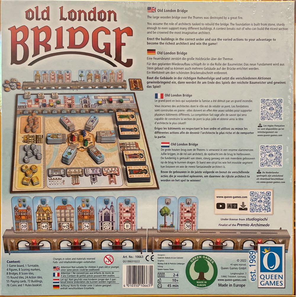 Old London Bridge  (2-4) board game collectible [Barcode 4010350106631] - Main Image 2