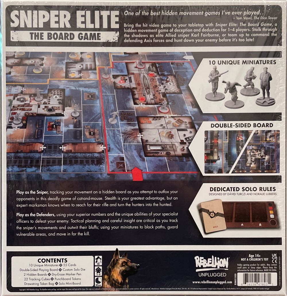 Sniper Elite: The Board Game  (1-4) board game collectible [Barcode 634158478031] - Main Image 2