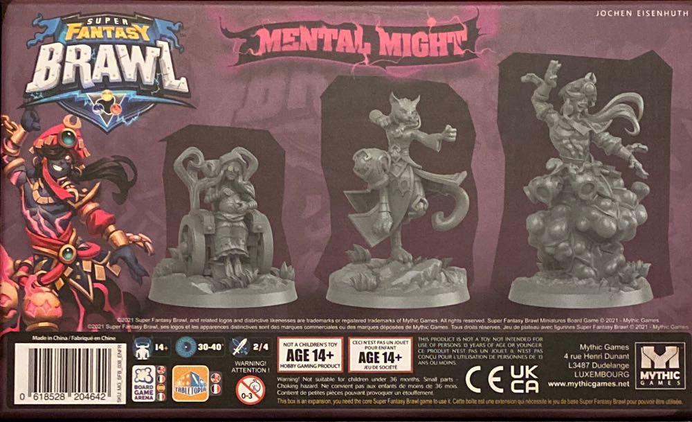 Super Fantasy Brawl: Mental Might  (2 or 4) board game collectible [Barcode 618528204642] - Main Image 2