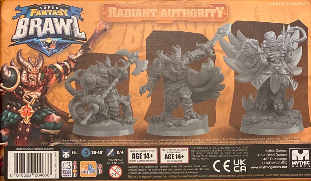 Super Fantasy Brawl: Radiant Authority  (2 or 4) board game collectible [Barcode 618528204666] - Main Image 2