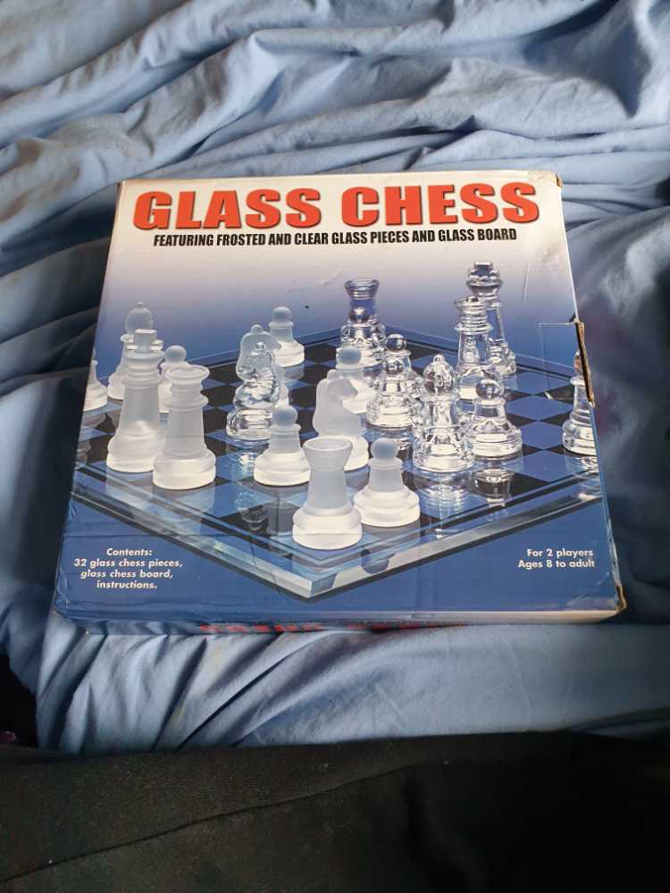 Glass chess set (2) board game collectible - Main Image 1
