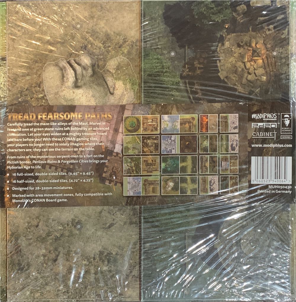 Conan: Adventures in an Age Undreamed Of - Perilous Ruins & Forgotten Cities Geomorphic Tiles  board game collectible [Barcode 5060523340064] - Main Image 2