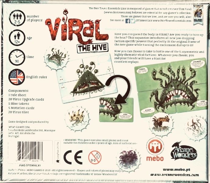 Viral: The Hive  (2-5) board game collectible [Barcode 853211004707] - Main Image 2