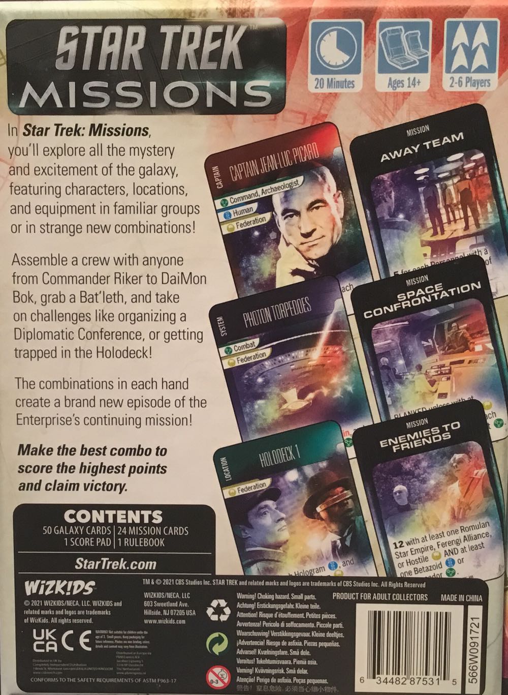 Star Trek Missions  (2-6) board game collectible [Barcode 634482875315] - Main Image 2