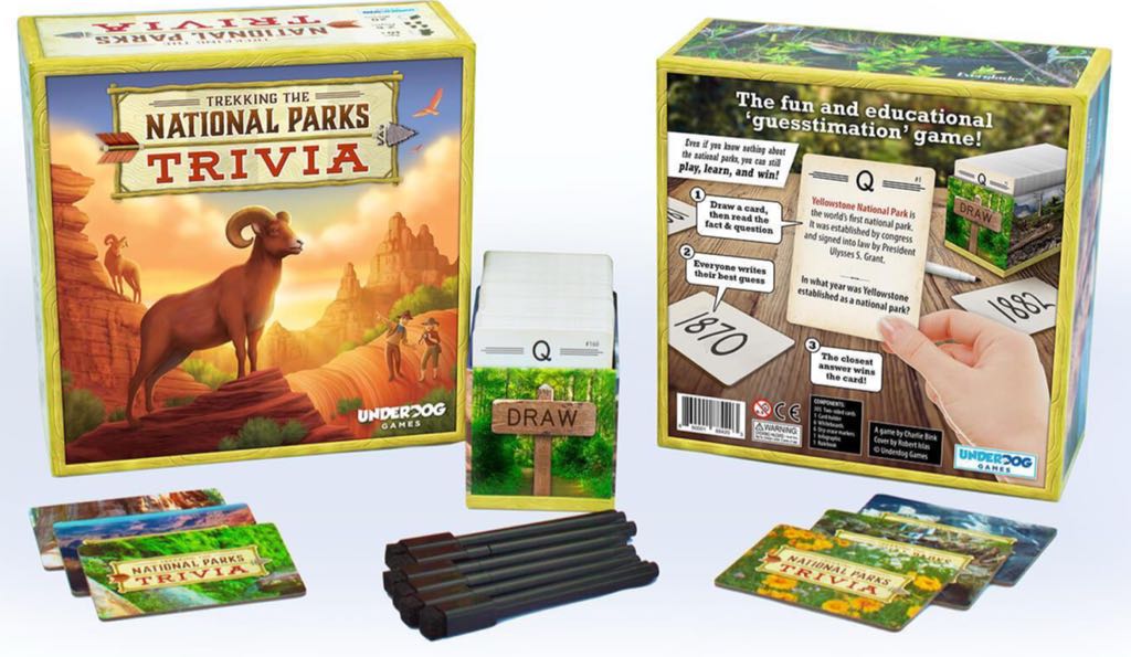 Trekking The National Parks Trivia  (2-6) board game collectible [Barcode 860001884203] - Main Image 2
