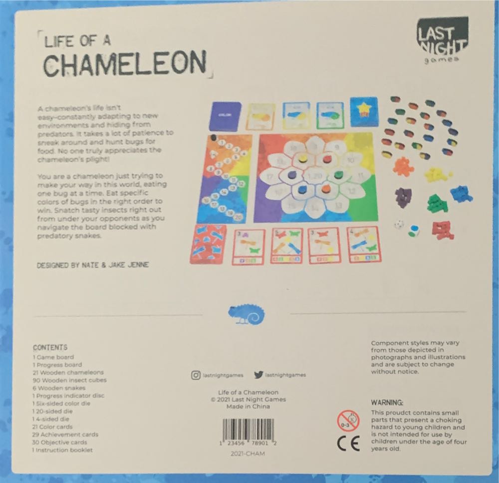 Life Of A Chameleon  (2-4) board game collectible [Barcode 123456789012] - Main Image 2