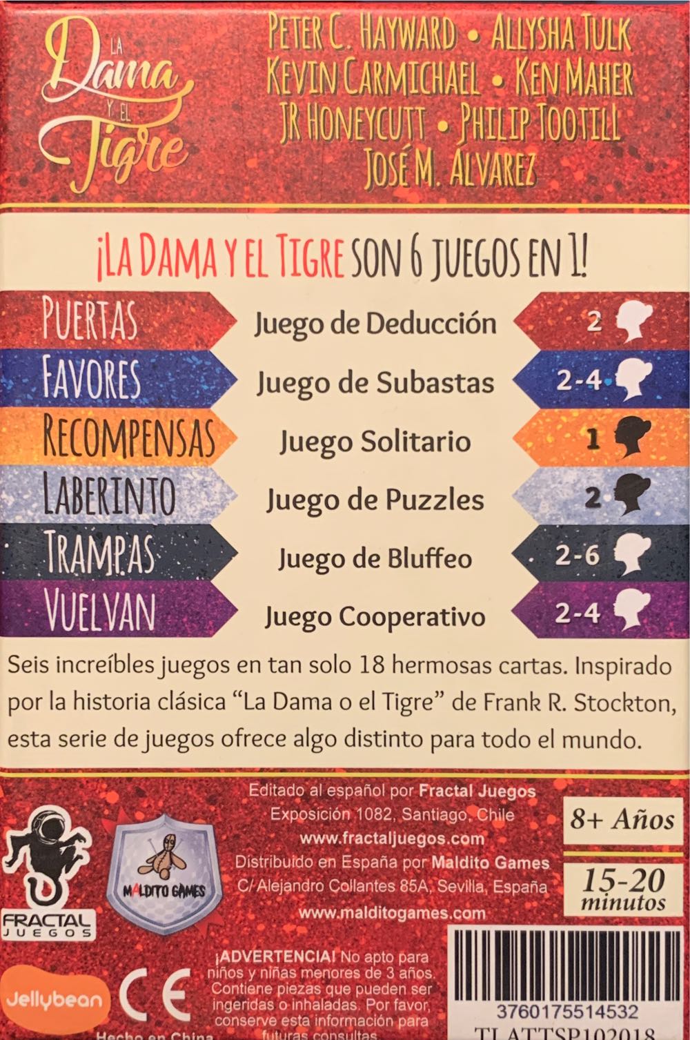 La Dama Y El Tigre  (1-6) board game collectible [Barcode 3760175514532] - Main Image 3