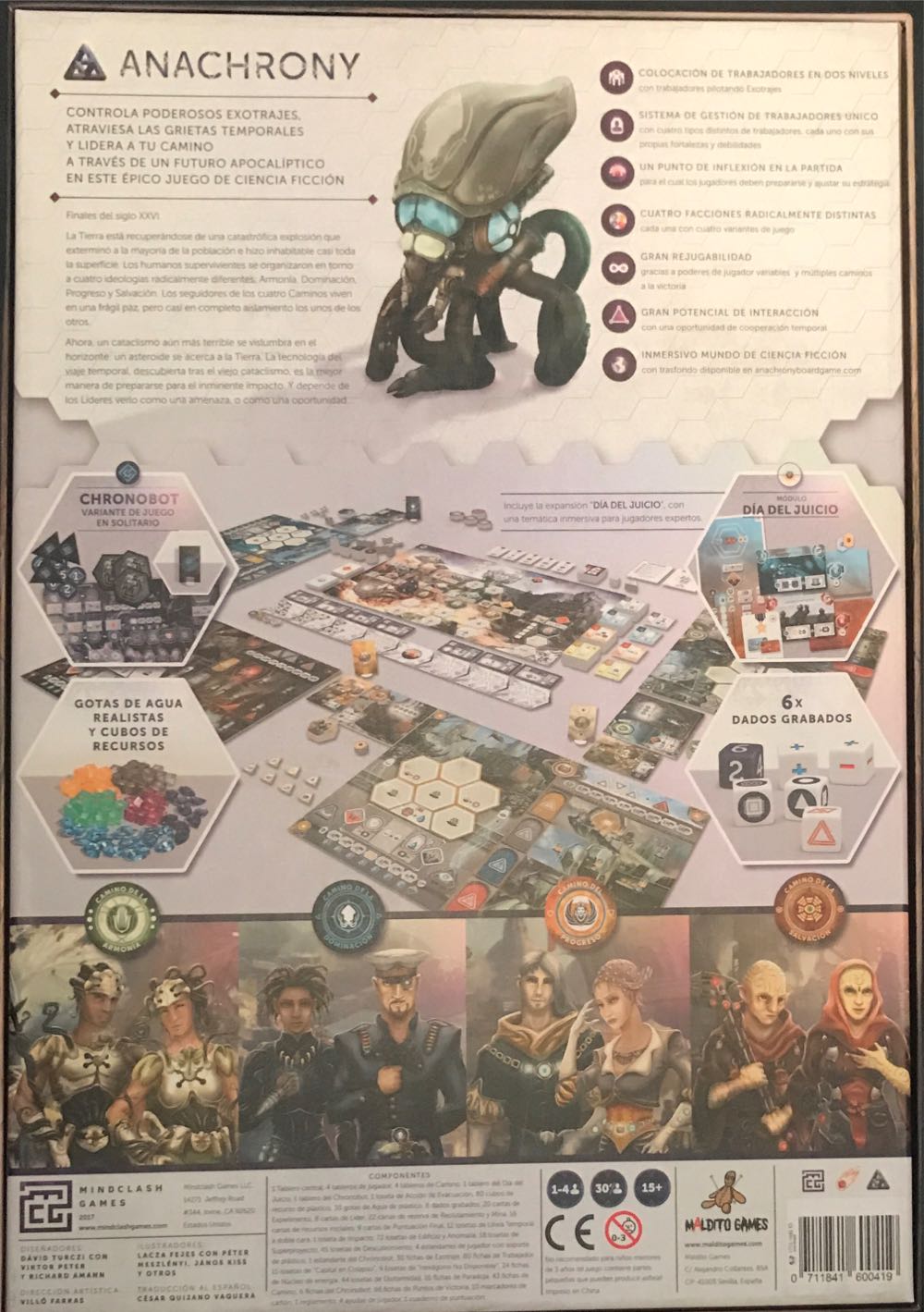 Anachrony Board Game  (2-4) board game collectible [Barcode 711841600419] - Main Image 2