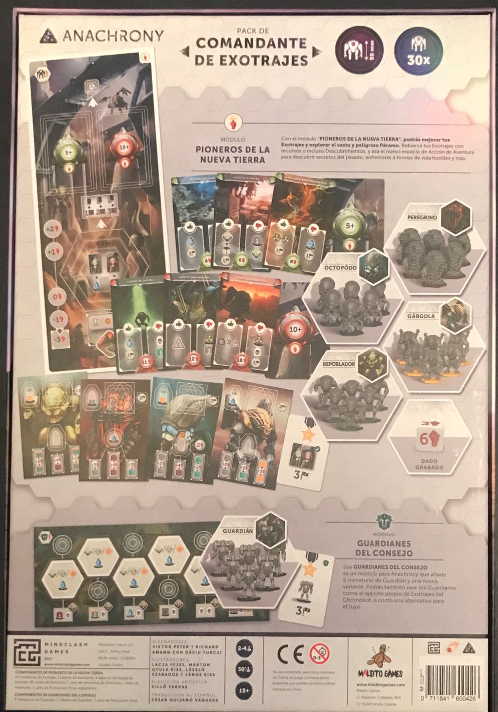 Anachrony Pack Comandante de Exotrajes  board game collectible [Barcode 711841600426] - Main Image 2